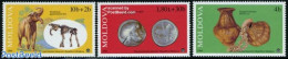 Moldova 1995 National Museum 3v, Mint NH, History - Nature - Various - Archaeology - Horses - Prehistoric Animals - Mo.. - Archaeology