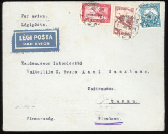 HUNGARY 1932. Nice Airmail Cover To Finnland! - Briefe U. Dokumente