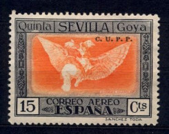 ED. 520H (*) , QUINTA DE GOYA EN LA EXPOSICIÓN DE SEVILLA , SELLO HABILITADO ( C.U.P.P. ) - Neufs