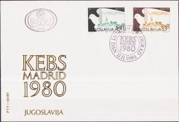 Yougoslavie - Jugoslawien - Yugoslavia FDC 1980 Y&T N°1742 à 1743 - Michel N°1857 à 1858 - FDC