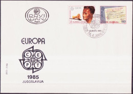 Yougoslavie - Jugoslawien - Yugoslavia FDC 1985 Y&T N°1983 à 1984 - Michel N°2104 à 2105 - EUROPA - FDC