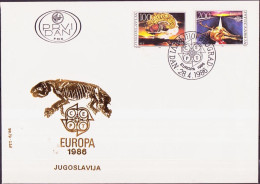 Yougoslavie - Jugoslawien - Yugoslavia FDC 1986 Y&T N°2033 à 2034 - Michel N°2156 à 2157 - FDC