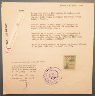 ● Bruxelles 1968 Certificat Dépôt Brevet D'invention Sté JOB Anciens Ets BARDOU JOB & PAUILHAC Perpignan - Fiscal Belge - 1950 - ...