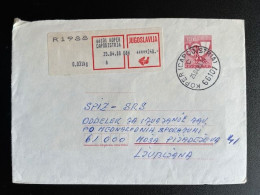 JUGOSLAVIJA YUGOSLAVIA 1988 REGISTERED LETTER KOPER CAPODISTRIA TO LJUBLJANA 25-04-1988 - Brieven En Documenten