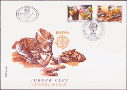 Yougoslavie - Jugoslawien - Yugoslavia FDC 1989 Y&T N°2222 à 2223 - Michel N°2340 à 2341 - EUROPA - FDC