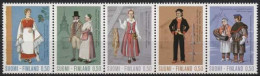 Finnland 1972 Freimarken Trachten 710/14 ZD Postfrisch (C92931) - Neufs