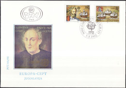 Yougoslavie - Jugoslawien - Yugoslavia FDC 1992 Y&T N°2397 à 2398 - Michel N°2534 à 2535 - FDC