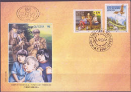 Europa CEPT 1995 Yougoslavie - Jugoslawien - Yugoslavia FDC Y&T N°2572 à 2573 - Michel N°2712 à 2713 - 1995