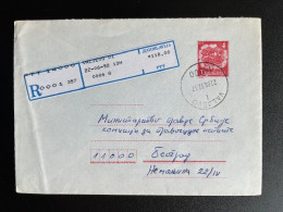 JUGOSLAVIJA YUGOSLAVIA 1992 REGISTERED LETTER VALJEVO TO BELGRADE BEOGRAD 22-06-1992 - Covers & Documents