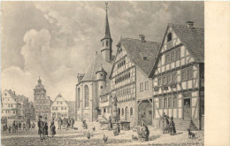 Marktplatz Von Lauterbach Um 1745 - Lauterbach