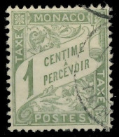 MONACO PORTOMARKEN Nr 1 Gestempelt X3BA46A - Postage Due