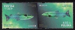 POLONIA /POLAND /POLSKA /POLOGNE - EUROPA-CEPT 2024 -"UNDERWATER FLORA And FAUNA".- PAR INVERTIDO HORIZONTAL - N 2 - 2024