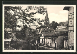 AK Siegburg, Mühlengraben Mit Kirchturm  - Siegburg