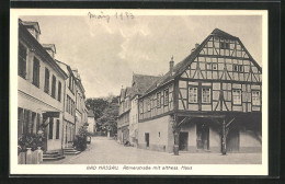 AK Bad Nassau, Römerstrasse Mit Althess. Haus  - Nassau