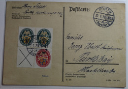 Deutsches Reich Zd W31 Und 2x 426 Auf Postkarte Schön Gestempelt #BB526 - Sonstige & Ohne Zuordnung