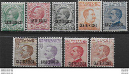 1922 Castelrosso Ordinaria 9v. MNH Sassone N. 1/9 - Altri & Non Classificati