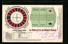 AK La Roulette De Monte-Carlo, Glücksspiel, Casino  - Other & Unclassified