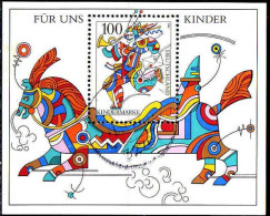 RFA Bloc Obl Yv:34 Mi:35 Für Uns Kinder (cachet Rond) - 1991-2000