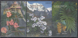 BHUTAN, 2000, Flowers Of The Himalayan Mountains , MS, MNH, (**) - Bhutan