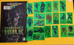 THE INCREDIBLE HULK  Album Vuoto+set Figurine Lettere MARVEL Preziosi Del 2005 - Italian Edition