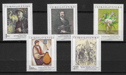 Czechoslovakia 1974 MiNr. 2232 - 2236 National Galleries (IX)  Art, Painting 5v  MNH**  5.00 € - Grabados