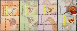 2022, Romania, Hummingbirds, Animals (Fauna), Birds, 4 Stamps+Label M1, MNH(**), LPMP 2379 - Unused Stamps