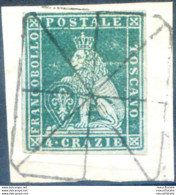 Toscana. Marzocco 4 Cr. 1851-1852. Usato. - Non Classés