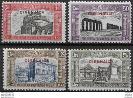 1929 Cirenaica Milizia II 4v. MNH Sassone N. 49/52 - Autres & Non Classés