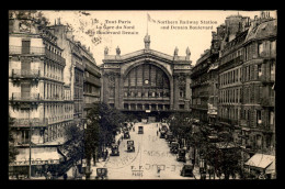 75 - PARIS - 10EME - TOUT PARIS N°136 - LA GARE DU NORD ET LE BOULEVARD DENAIN - EDITEUR FLEURY - Arrondissement: 10