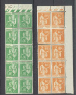 Yvert 366-367 - Type Paix - 2 Blocs De 10 Timbres Neuf Sans Trace De Charnière - Bords De Feuille - 1932-39 Vrede