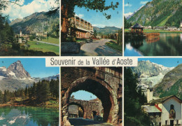 CARTOLINA 1969 ITALIA VALLE D' AOSTA SALUTI VEDUTINE Italy Postcard ITALIEN AK - Aosta