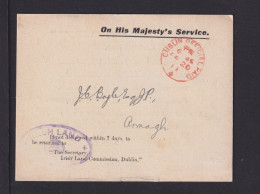 1911 - Dienstkarte Mit Vordruck - Ab Dublin - Covers & Documents