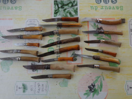 Lot De 19 Couteaux OPINEL , Certains Très Anciens , - Messer