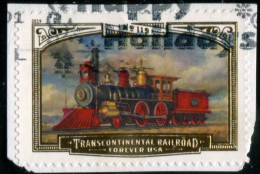 VEREINIGTE STAATEN ETATS UNIS USA 2019 TRANSCONTINENTAL RAILWAY LOCOMOTIVE NO119 F USED ON PAPER SC 5380 MI 5591 YT 5211 - Gebruikt