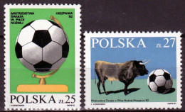 POLAND 1982   FIFA World Cup In Spain Mi.2812-2813** - Ungebraucht