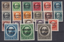 Bayern MiNr. 116IIA-135IIA ** - Ungebraucht