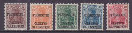 Allenstein MiNr. II-VI ** Gepr. - Allenstein