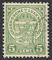 Luxemburg, 1907, Mi.-Nr. 87, Gestempelt, - 1907-24 Coat Of Arms