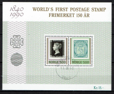 Norway 1990 - Yv. Bloc 13 -  Mi. Block 13 - Gest./obl./used - World First Postage Stamp - Blocks & Sheetlets