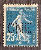 France 1907  N°140 Ob Perforé CNE TB - Usati