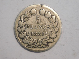 FRANCE 5 Francs 1831 D - Silver, Argent Franc - 5 Francs