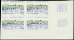 ** FRANCE - Non Dentelés - 3107a, Bloc De 4 Cdf (50 Exemplaires Connus): Sablé Sur Sarthe - Unclassified