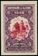 (*) ALGERIE - Poste - 100, Essai De Couleur Non Dentelé (Maury) - Neufs