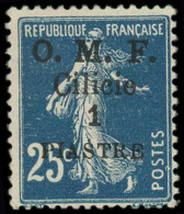 * CILICIE - Poste - 92d, "S" De Piastre Renversé, Signé Pavoille: 1pi. S. 25c. Bleu - Unused Stamps