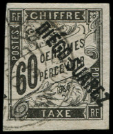 O DIEGO-SUAREZ - Taxe - 12, Signé Brun: 60c. Noir - Autres