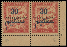 ** MAROC - Taxe - 21, Paire, Cdf, 1 Exemplaire "S" Renversé: 30/30c. - Other & Unclassified