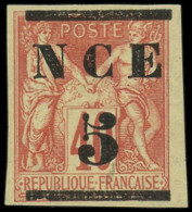 * NOUVELLE-CALEDONIE - Poste - 2, Signé Brun, TB: 5 Sur 40c. Rouge - Neufs