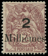 ** PORT-SAID - Poste - 62B, Erreur De Chiffres (dents Moyennes): 2m. S. 2c. Brun-lilas - Unused Stamps