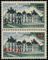 ** REUNION - Poste - 316, Paire Dont 1 Exemplaire Essai De Surcharge En Rouge: Château De Cheverny - Unused Stamps