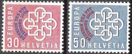 Schweiz Suisse 1959: Conférence PTT-Konferenz  Zu 349-350 Mi 681-682 Yv 632-633 ** MNH (Zu CHF 30.00) - Nuevos